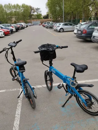 Bicicletas Eléctricas Plegables Azules