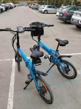 Bicicletas Eléctricas Plegables Azules