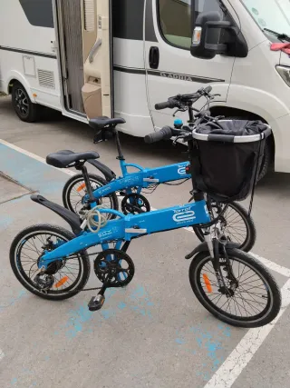 Bicicletas Eléctricas Plegables Azules