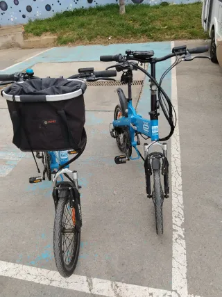 Bicicletas Eléctricas Plegables Azules