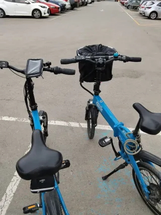 Bicicletas Eléctricas Plegables Azules
