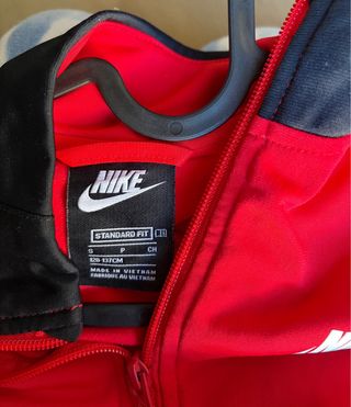 Chaqueta Nike Niño Roja y Negra