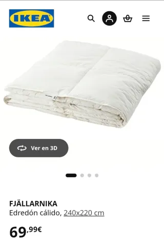Edredón pluma y plumón IKEA