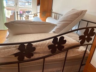 Cama Diván Hierro Forjado Bronce Oscuro