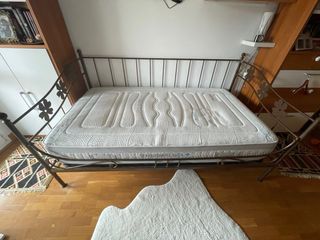Cama Diván Hierro Forjado Bronce Oscuro