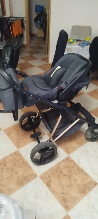 Carrito de bebé 3 piezas