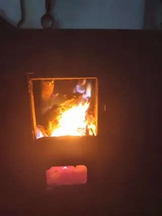 Estufa de leña hierro con cocina