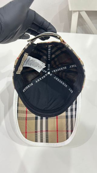 Gorra Burberry Clásica Check Marrón