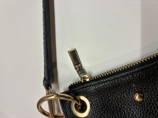 Bolso bandolera piel negro tachuelas nuevo