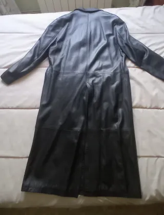 Abrigo Hombre de piel Levita negro