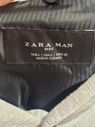 Blazer Zara Man Gris
