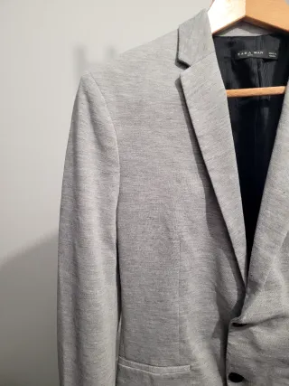 Blazer Zara Man Gris
