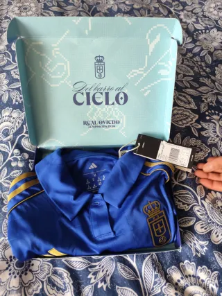 Camiseta Real Oviedo Talla M Adidas mujer