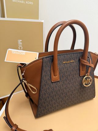 Bolso Michael Kors Marrón y Dorado