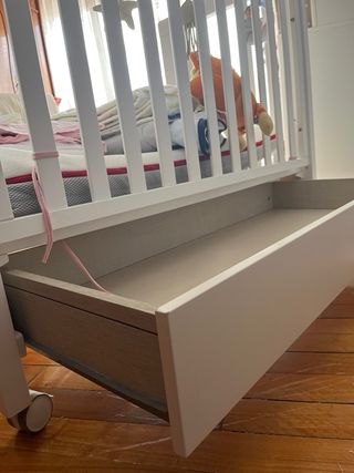 Cuna Micuna Dolce Cuna con LED y cajón + ecus Pigu