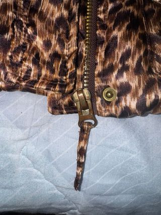 Abrigo estampado animal print