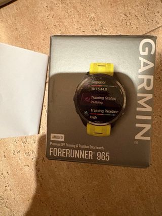 Garmin Forerunner 965 Amarillo . Garantía.Protecto