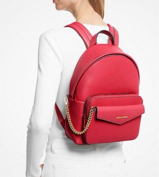 Mochila Michael Kors Roja con Cartera
