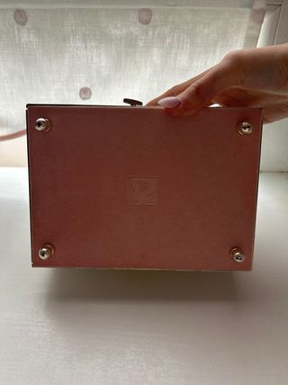 Caja de música joyero corazón plateado