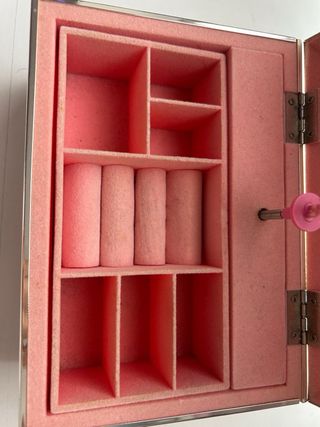 Caja de música joyero corazón plateado