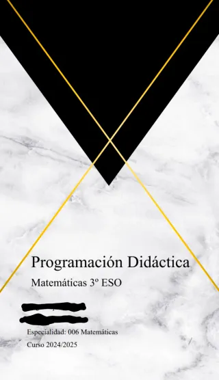 Programación Didáctica Matemáticas