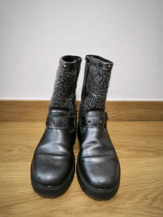 Botines niña Primigi negros y grises