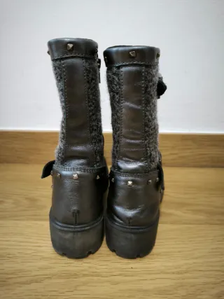 Botines niña Primigi negros y grises