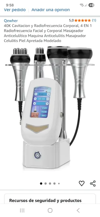 Máquina 40k Cavitación, Radiofrecuencia y Vacum