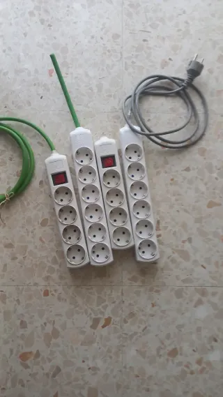 Regletas enchufes con interruptor