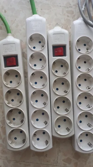 Regletas enchufes con interruptor