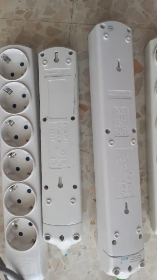 Regletas enchufes con interruptor