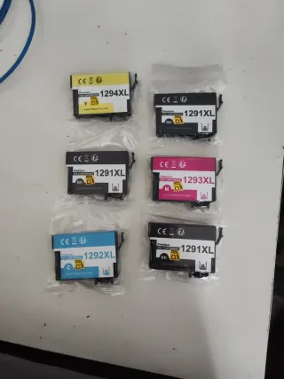 Cartuchos Epson 1291XL, 1292XL, 1293XL, 1294XL