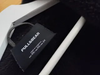 Chaqueta efecto piel con borrego mujer