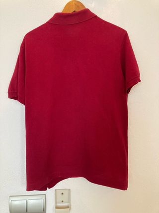 Polo Lacoste Rojo Talla L