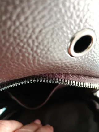Bolso bandolera polipiel marrón