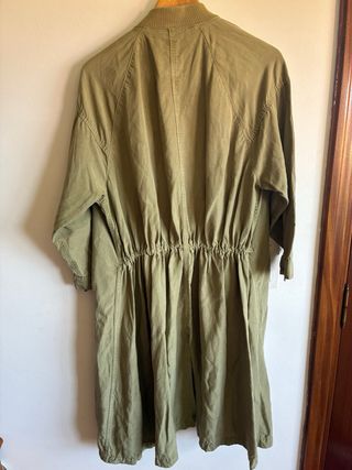 Gabardina Zara Lino Lyocell manga 3/4