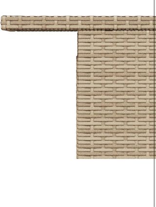 Tavolo da Giardino in Rattan Estensibile Beige e Marrone