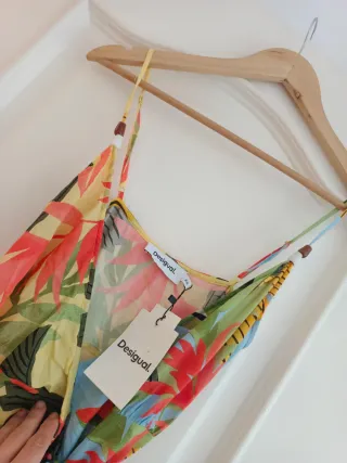 Vestido Desigual Tropical Largo Talla XS/S