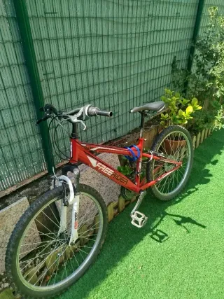 Bicicleta Montaña FreeRider Roja Talla Cadete