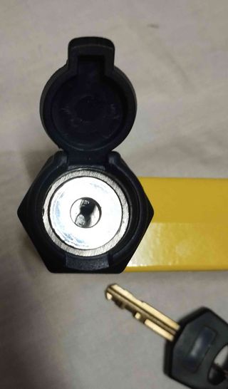 Candado de disco para moto con funda y llaves