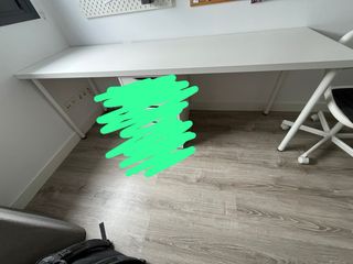 Tablero escritorio y patas Ikea blanco 200x60