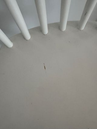 Juego de 2 sillas blancas de madera