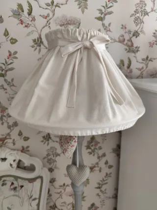 Lámpara Maison du Monde Tela Madera Gris