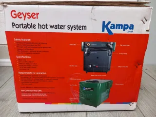 Calentador Agua Portátil Kampa Geyser
