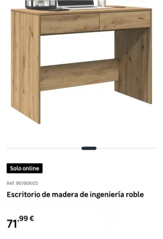 Mesa de escritorio de madera