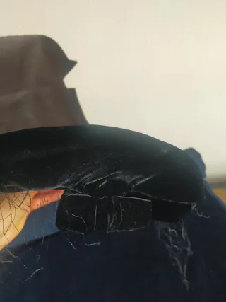 Sombrero de terciopelo negro Conchita