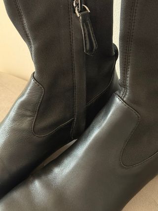 Botines negros piel Massimo Dutti