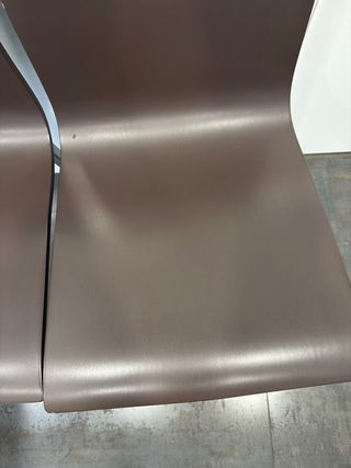 4 Sillas Cocina Marrón y Gris