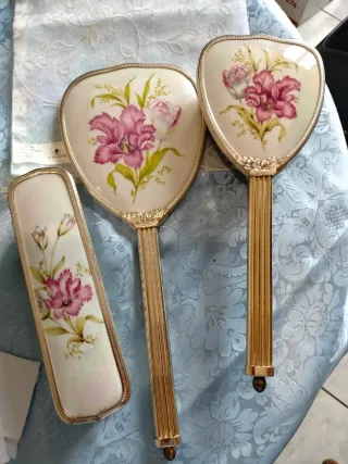 Set toilette vintage fiori