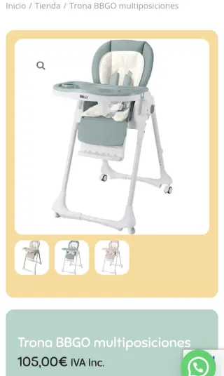 Trona BBGO color verde menta